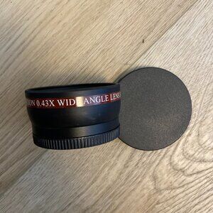 Used 0.43x Wide Angle Lens with Macro for DSLR and Mirrorless Cameras
